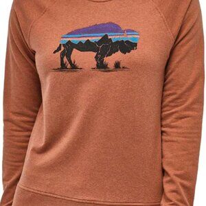 PatagoniFitz Roy Bison Ahnya Crew Sweatshirt Size S